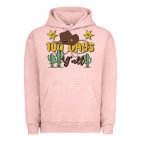 Pigment Salmon 100 days y'all Urban Hoodie - MaliasSmallBusiness
