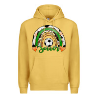 Antique Gold Soccer Rainbow Premium Hoodie - RanaPortraitStore