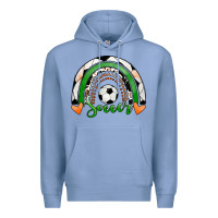 Colony Blue Soccer Rainbow Premium Hoodie - RanaPortraitStore
