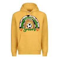 Mustard Soccer Rainbow Premium Hoodie - RanaPortraitStore