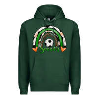 Sports Green Soccer Rainbow Premium Hoodie - RanaPortraitStore