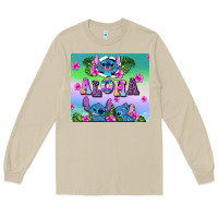 Mushroom aloha stitch Long Sleeve Tee - AdoDesignShop