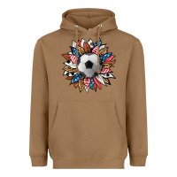 Toasted Coconut football sunflower Heavyweight Hoodie - HRA Design Shop