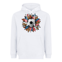 White football sunflower Heavyweight Hoodie - HRA Design Shop