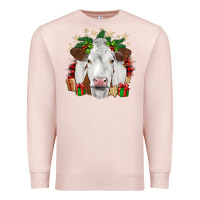 Pale Pink christmas simmental Premium Sweatshirt - JahusDesignShop