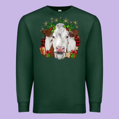 Christmas Simmental Premium Sweatshirt Designed By Jahusdesignshop