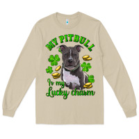 Mushroom st patricks day my pitbuli my lucky charm Long Sleeve Tee - RanaPortraitStore