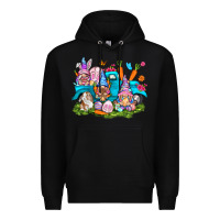 Black Easter gnomies with truck Premium Hoodie - NancyCooperArtShop