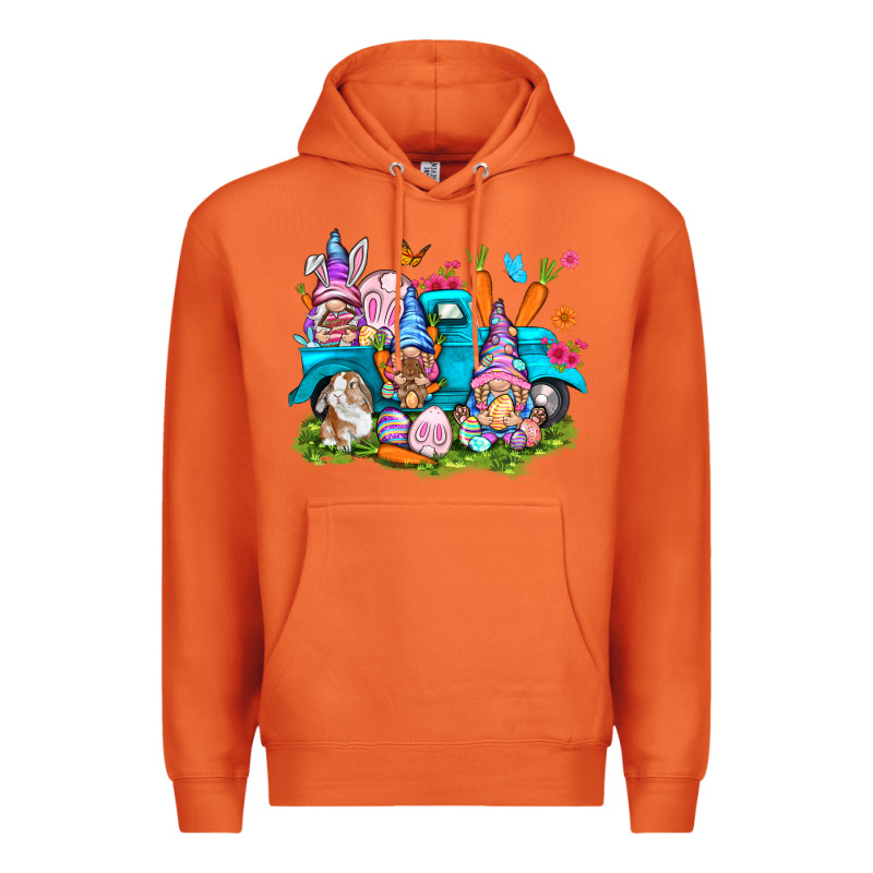 Easter Gnomies With Truck Premium Hoodie by NancyCooperArtShop | Teevron