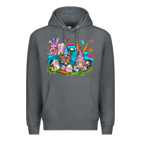Rock Easter gnomies with truck Premium Hoodie - NancyCooperArtShop
