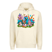 Sandshell Easter gnomies with truck Premium Hoodie - NancyCooperArtShop