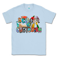 Dusty Blue school custodian Classic Tee - Zillion Design Studio