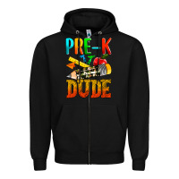 Black pre k dude Zipper Hoodie - texasbilliewilder