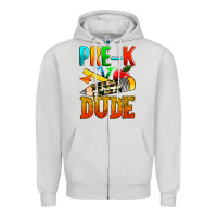 Dove Grey pre k dude Zipper Hoodie - texasbilliewilder