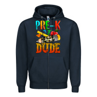Navy pre k dude Zipper Hoodie - texasbilliewilder