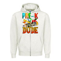 Oatmeal Heather pre k dude Zipper Hoodie - texasbilliewilder