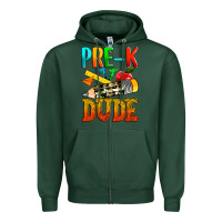 Sports Green pre k dude Zipper Hoodie - texasbilliewilder