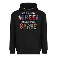 Black land of the beacause of the brave Heavyweight Hoodie - CowhideDigitalArt