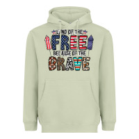 Matcha land of the beacause of the brave Heavyweight Hoodie - CowhideDigitalArt