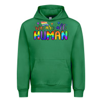 Emerald we are all human Urban Hoodie - MaliasSmallBusiness