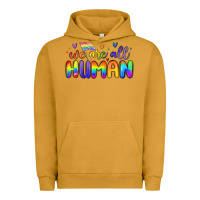 Pigment Peanut Butter we are all human Urban Hoodie - MaliasSmallBusiness