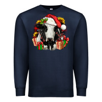 Navy christmas holstein Premium Sweatshirt - JahusDesignShop