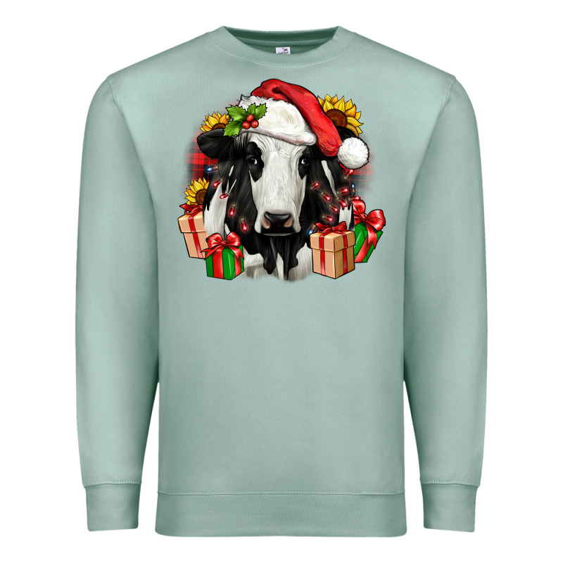 Christmas Holstein Premium Sweatshirt by JahusDesignShop | Teevron
