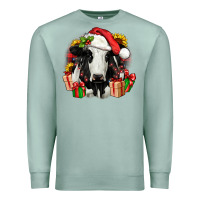 Seafoam christmas holstein Premium Sweatshirt - JahusDesignShop
