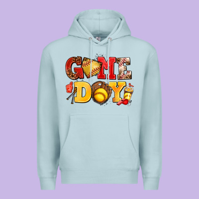 Game Day Softball Premium Hoodie Designed By Adodesignshop