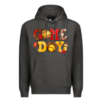 Charcoal Heather game day softball Premium Hoodie - AdoDesignShop