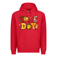 Red game day softball Premium Hoodie - AdoDesignShop