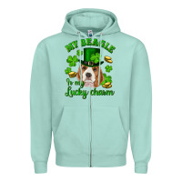 St.patrick's Day My Beagle Is My Lucky Charm Zipper Hoodie | Teevron