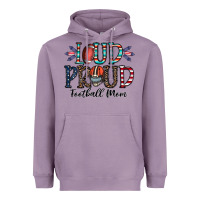 Lavender loud proud football mom Heavyweight Hoodie - CowhideDigitalArt