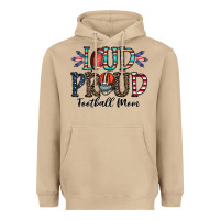 Mushroom loud proud football mom Heavyweight Hoodie - CowhideDigitalArt