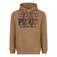 Toasted Coconut loud proud football mom Heavyweight Hoodie - CowhideDigitalArt