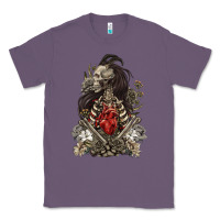 Lavender floral skeleton Classic Tee - RanaPortraitStore