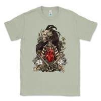 Matcha floral skeleton Classic Tee - RanaPortraitStore