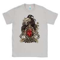 Moon Dust floral skeleton Classic Tee - RanaPortraitStore