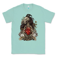 Seafoam floral skeleton Classic Tee - RanaPortraitStore