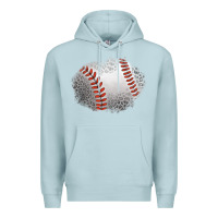 Blue Mist leopard baseball patch Premium Hoodie - Jasminsmagicworld