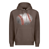 Coffee leopard baseball patch Premium Hoodie - Jasminsmagicworld
