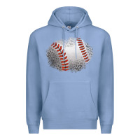 Colony Blue leopard baseball patch Premium Hoodie - Jasminsmagicworld