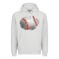 Dove Grey leopard baseball patch Premium Hoodie - Jasminsmagicworld