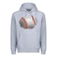 Heather Grey leopard baseball patch Premium Hoodie - Jasminsmagicworld