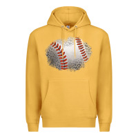 Mustard leopard baseball patch Premium Hoodie - Jasminsmagicworld