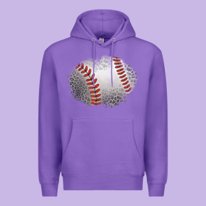 Leopard Baseball Patch Premium Hoodie Designed By Jasminsmagicworld