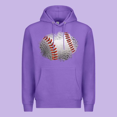 Leopard Baseball Patch Premium Hoodie Designed By Jasminsmagicworld