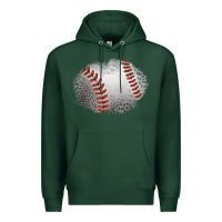 Sports Green leopard baseball patch Premium Hoodie - Jasminsmagicworld