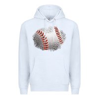 White leopard baseball patch Premium Hoodie - Jasminsmagicworld