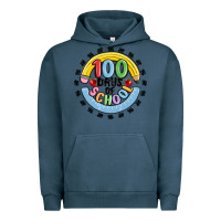 Pigment Midnight Navy 100 days of school Urban Hoodie - MaliasSmallBusiness